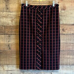 NWT Ann Taylor Tartan Plaid Pencil Skirt Size S
